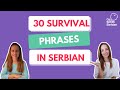 30 survival phrases in Serbian #serbianlanguage #serbianforbeginners