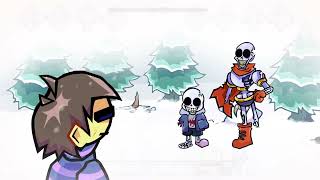 FNF: Hypothermia (improved version) / Frostbite Undertale Cover █ Friday Night Funkin' – mods █