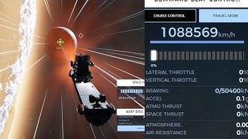 Grazing Atmosphere at Warp Speed in Dual Universe, Warp Travel is Perfectly Safe