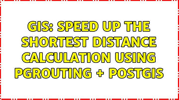 GIS: Speed up the shortest distance calculation using pgRouting + PostGIS