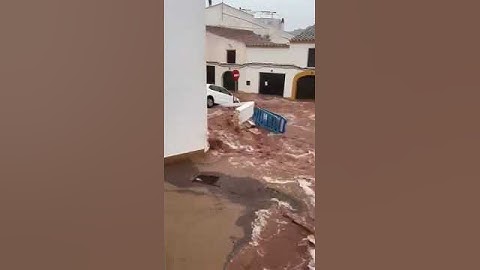 Severe flooding hits Es Mercadal, Menorca due to dana storm