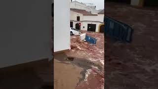 Severe flooding hits Es Mercadal, Menorca due to dana storm