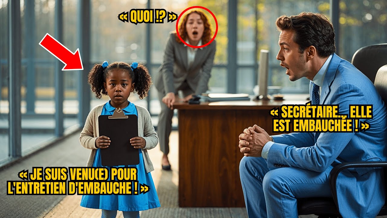 Petite Fille Noire Arrive à un Entretien… Le PDG Apprend Que sa Mère est à l’HÔPITAL et Reste CHOQUÉ