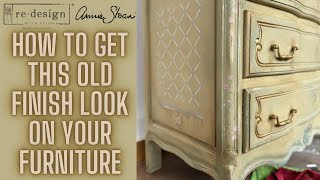 Elegant Distressed Furniture using @anniesloanromania paints and @ReDesignwithPrima products