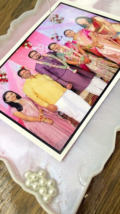 Resin Family Photo Frame #resinart #resincrafts #resin #resinphotoframe #ytshorts #sapphire
