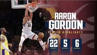 Aaron Gordon Drops 22 PTs in Series Win Against Lakers