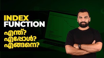 Learn How to use INDEX Function in Excel || എക്സൽ മലയാളം