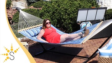 Sunnydaze 2-Person Quilted Fabric Double Hammock with Pillow - Color Options - LY-QFH-CB