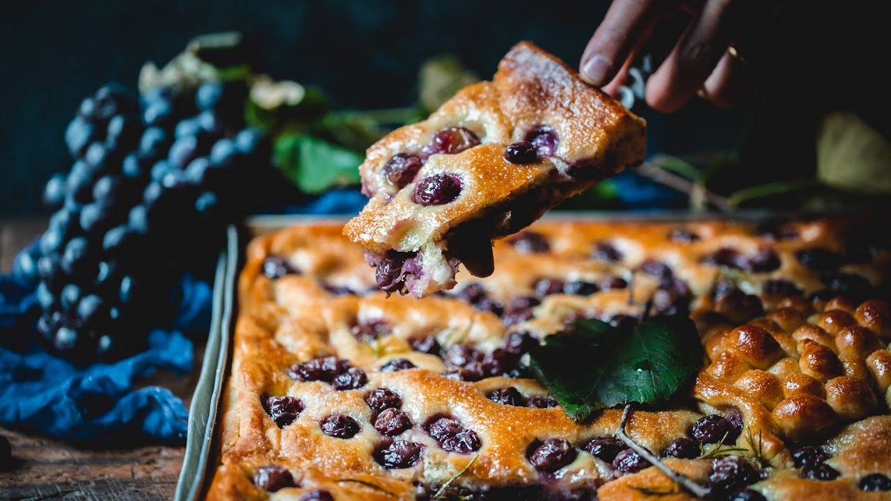 Schiacciata All’Uva - Grape Focaccia Recipe
