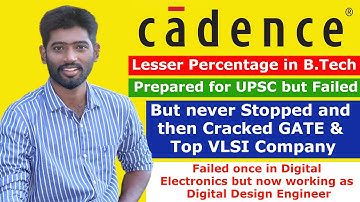 Lesser Percentage in B.Tech | Prepared for UPSC but Failed but never Stopped & Cracked Top VLSI Job