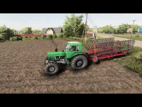 Видео: Farming Simulator 22\ Карта Володимирівка\ боронування на тракторі мтз 82