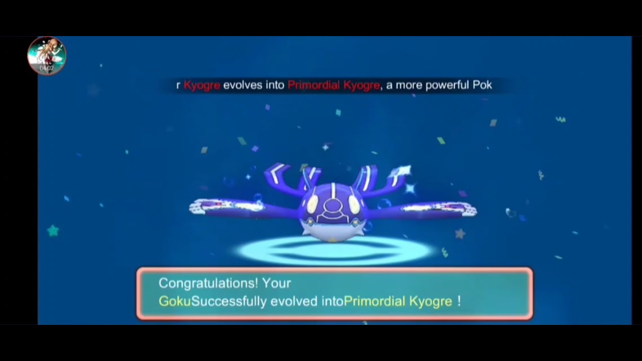 Let's Evolve My Kyogre into Primordial Kyogre in monster of glory