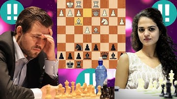 Super Hero Magnus carlsen vs Tania sachdev 61