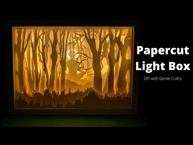 Template designs to create a 3D light boxes of landscapes in the world