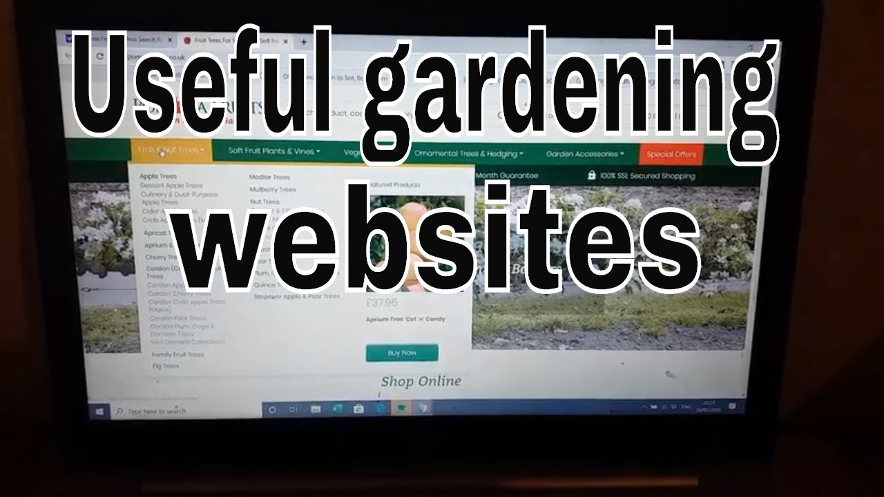 Some gardening websites I use. YouTube
