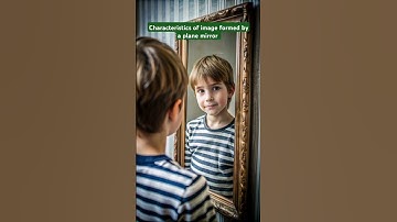 #Characteristics of image formed by a plane mirror #Light Reflection and Refraction #physics#shorts