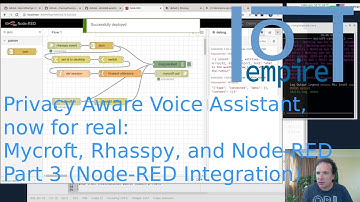 Privacy Aware Voice Assistant, now for real: Mycroft, Rhasspy, and Node-Red - Part 3 (Integration)