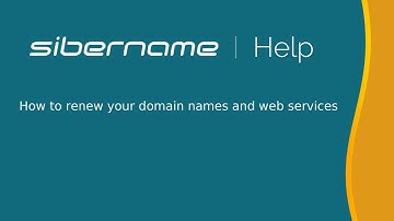 How to renew your domain names and web services through our website at SiberName.com