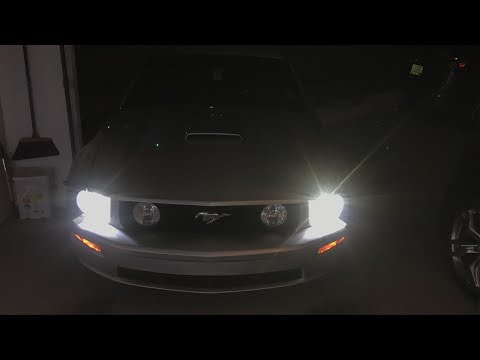 Mustang Headlight bulb Replacement - (LED Conversion)