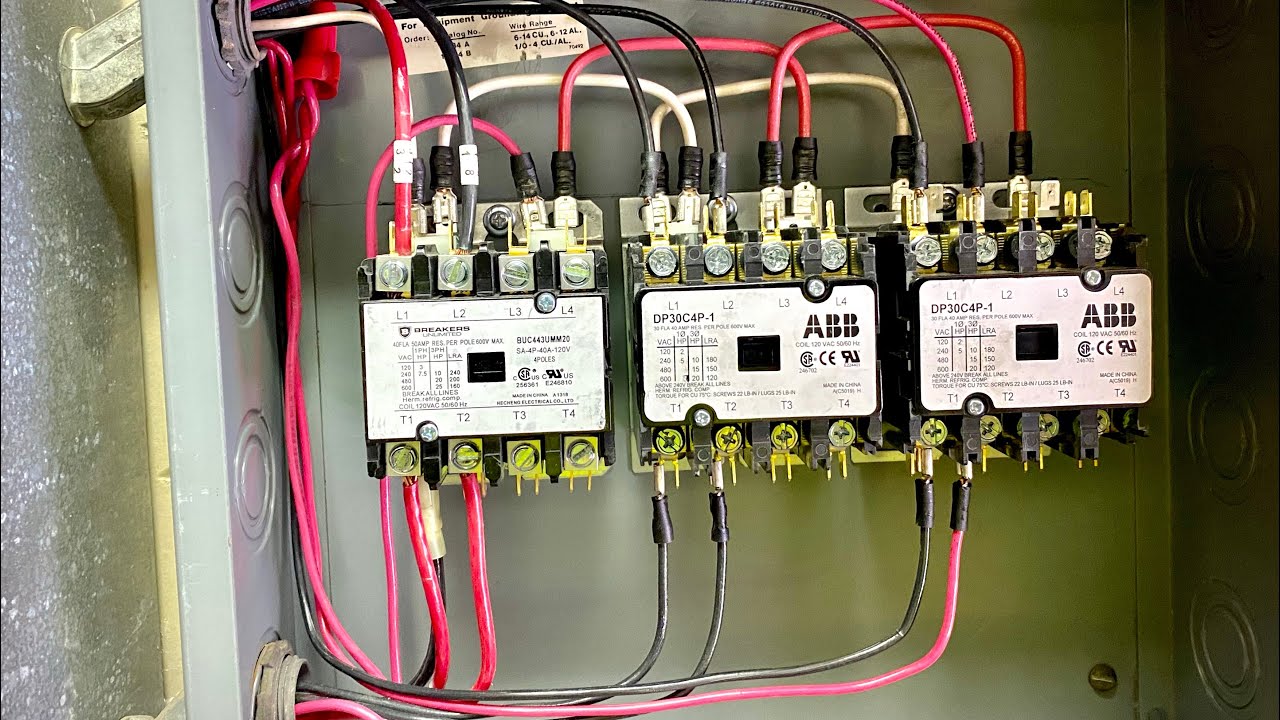 Replacing Electrical Contactors, and LED Wall Packs ⚡️⚡️⚡️ - YouTube