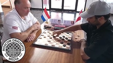 Tie-Break Round 3: 2025 World draughts championship;  Guntis Valneris 🇱🇻 Vs Martijn van Ijzendoorn🇳🇱