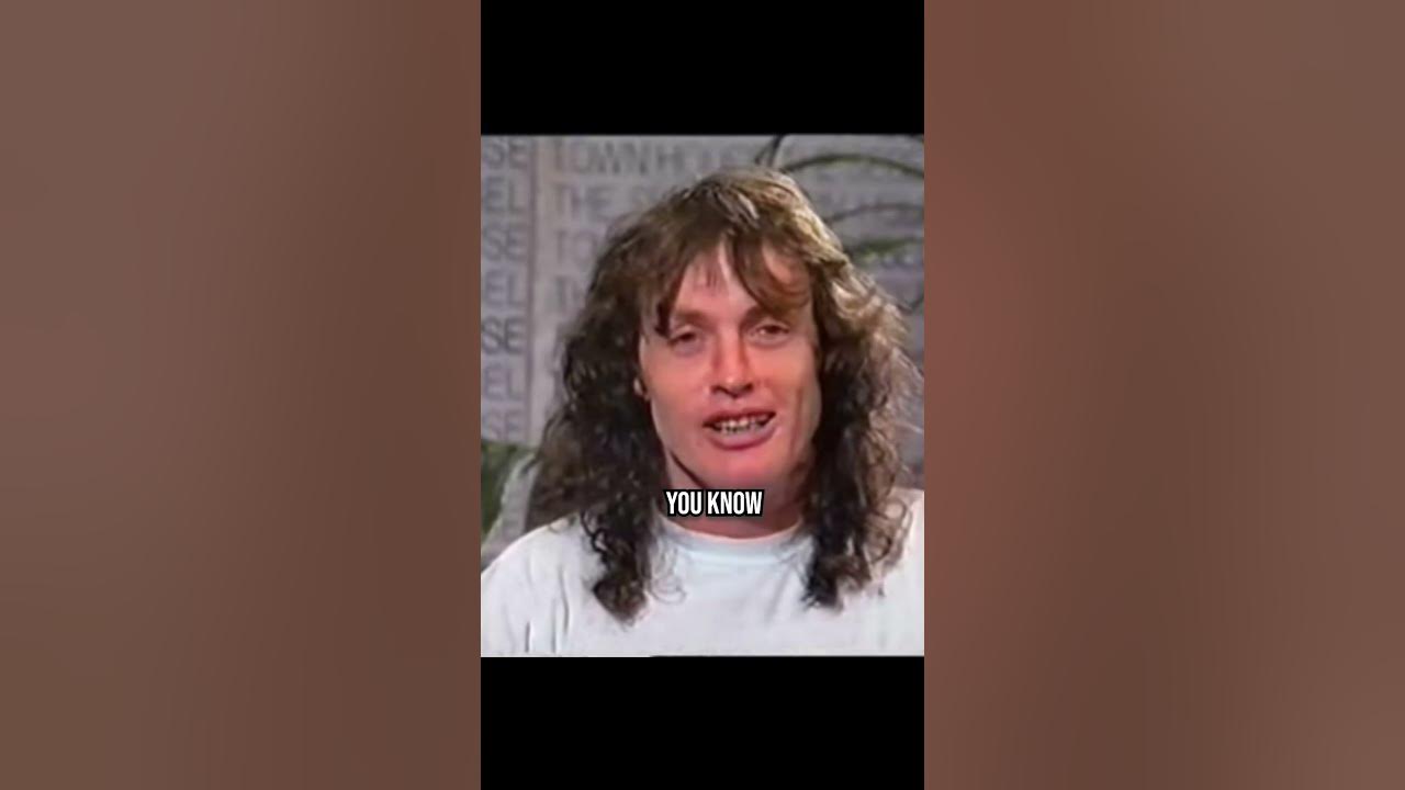 Angus Young on AC/DC's Insane Performances 🍫 #edit #musicedit #acdc