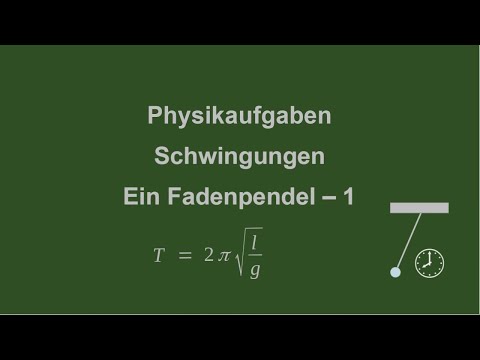 Physikaufgaben - Schwingungen