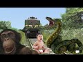 New trend invisible vfx train man and monkey funny magic viral kinemaster editing