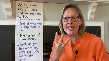 Poets Make Lists to Get Ideas - Language Arts, Writing Focus, Grades Pre-K - 2