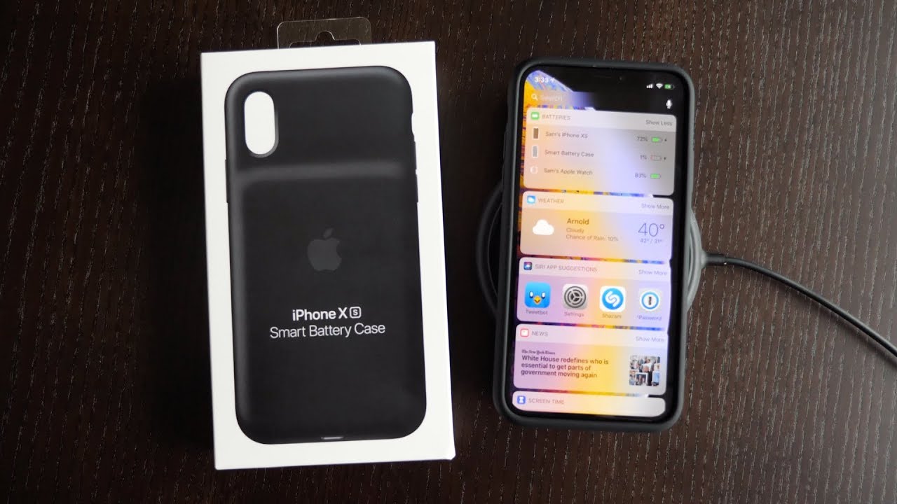 iPhone XS Smart Battery Case Unboxing: Qi Charging &amp;amp; More!