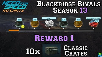 NFS No Limits | BRR Season 13 | Reward 1 - 10 Classic Crates: SRT Demon BP!