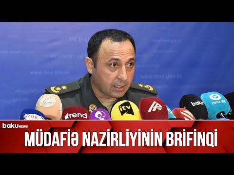 Müdafiə Nazirliyinin brifinqi - CANLI |  BAKU TV (13.09.2022)