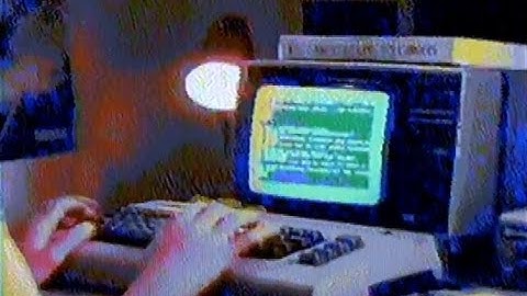 Commodore 64 advertising directly from the Commodore 64! REU C64 Werbung Remastered