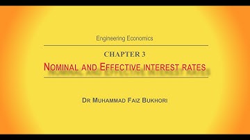 Nominal and Effective Interest Rates