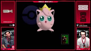 CJ (Jigglypuff) vs Arcadian (Marth) - Pools MELEE SINGLES | GX2
