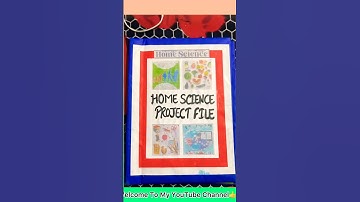 Home Science Project file Class 12th   {Chandani Art}  #art #project #class #decoration #explore