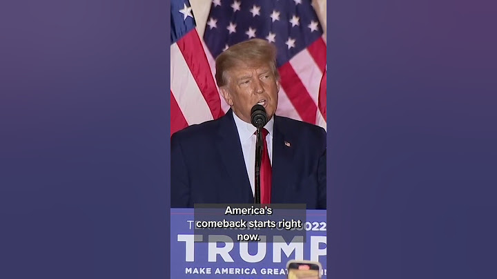 Former President Donald Trump launches 2024 White House bid #Short