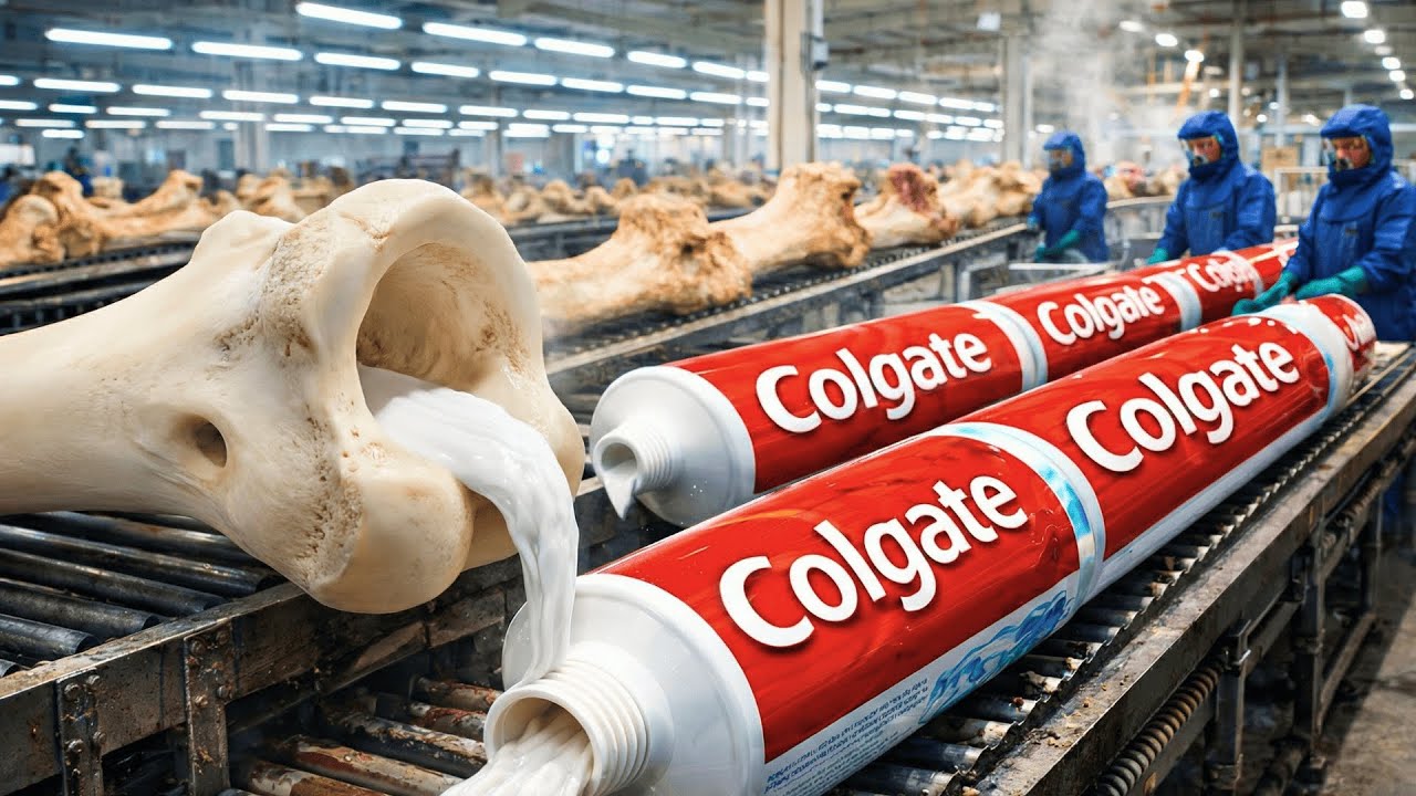 Inside the Toothpaste Factory — From Raw Bones to Finished Tube (Full ...