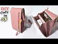 DIY PURSE BAG COMPACT PHONE & MONEY HOLDER // PU Lather CrossBody Bag in 3$