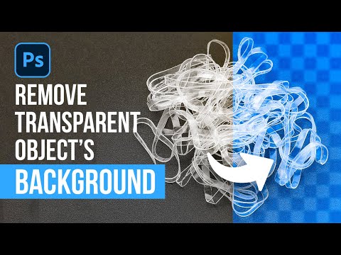 Remove background from Transparent Objects | Remove Glass Background | In Photoshop
