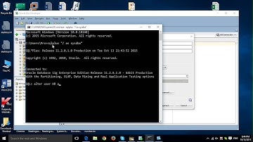 Unlock and Reset password on Oracle user account