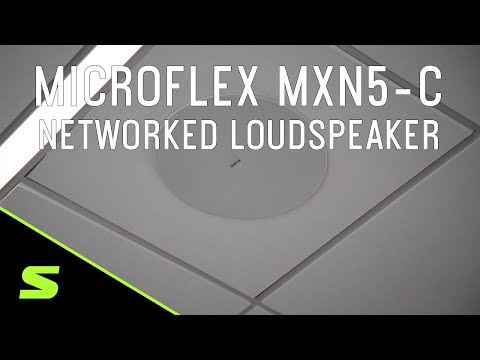 Microflex MXN5W-C Networked Ceiling Loudspeaker Product Overview | Shure