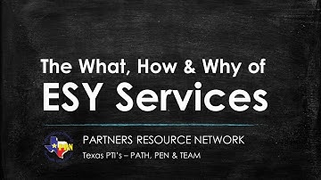 Extended School Year - ESY