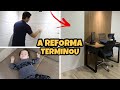 O ESCRITÓRIO FICOU PRONTO + ESTÁ LINDO + PRECISAMOS DECORAR 🥹