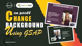 On Scroll Background Change | GSAP | Awwwards Website | LIve Coding with @gravitycoding