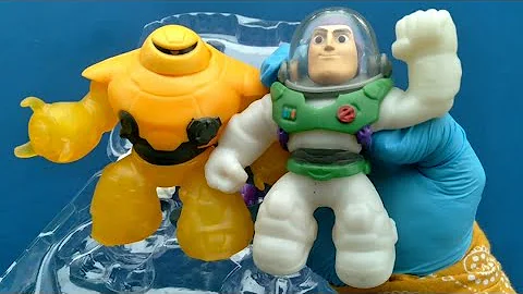 Goo Jit Zu! Round 83! Buzz Lightyear vs Zyclops! Toy Story Tuesday!