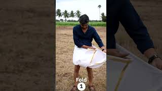 How to wear Dhoti in Tamilnadu Style for Pongal? 3 types of folding and Ramp walk in open filed