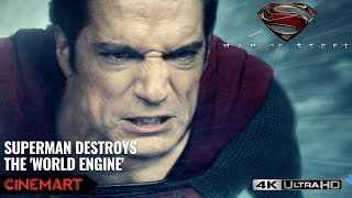 MAN OF STEEL (2013) | Superman destroys the World Engine 4K UHD