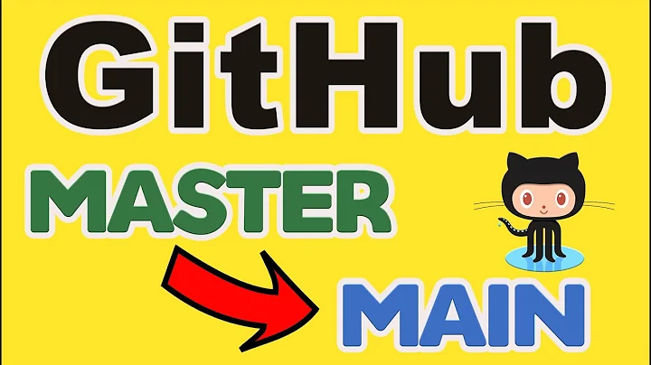 GitHub changed default branch from "master" to "main"