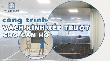 Công trình lắp đặt vách kính xếp trượt bởi Phúc Đạt!